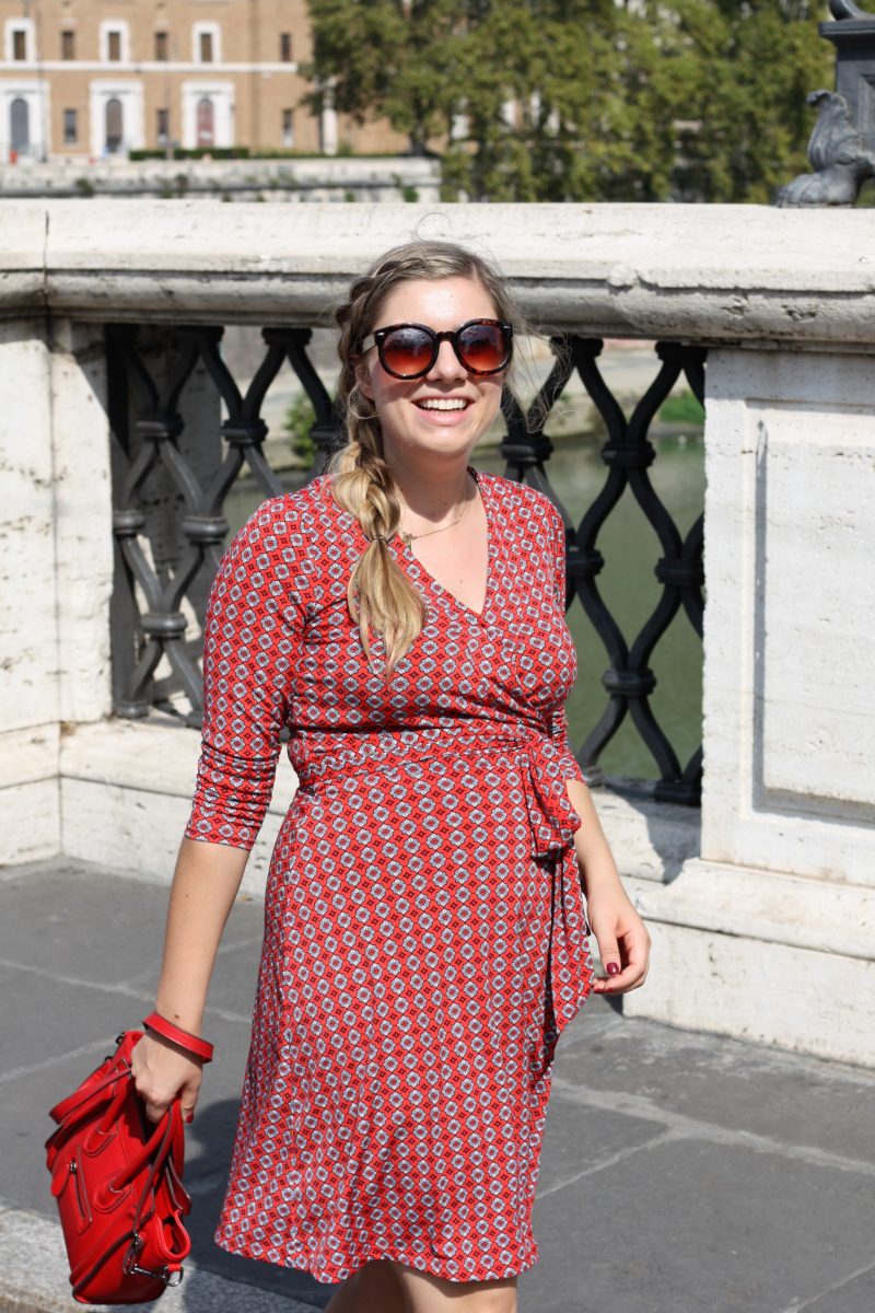 Lady in Red in Rome - Northwest Blonde