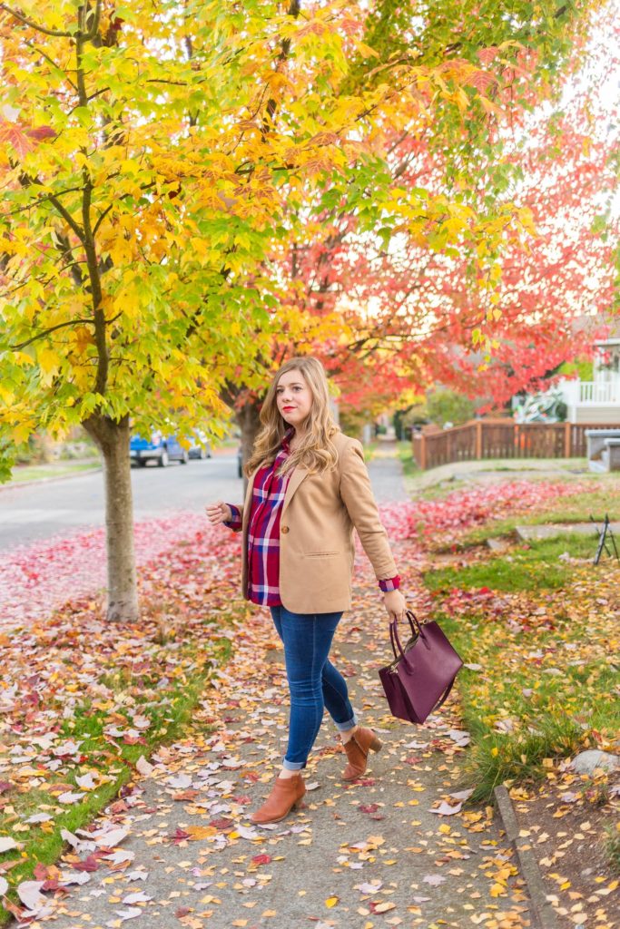 how to save money while shopping online - comfy maternity thanksgiving outfit - cute fall maternity outfit - Northwest Blonde - Seattle style blog