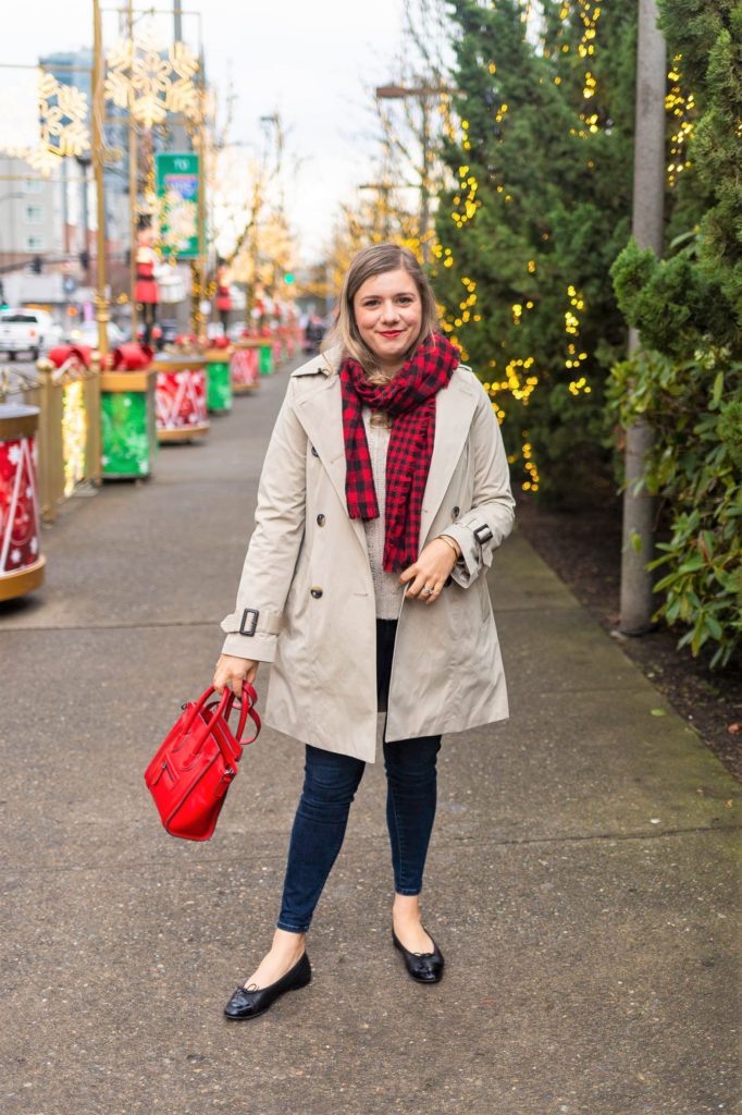 london fog trench coat review - easy winter outfit - Northwest Blonde - Seattle style blog 