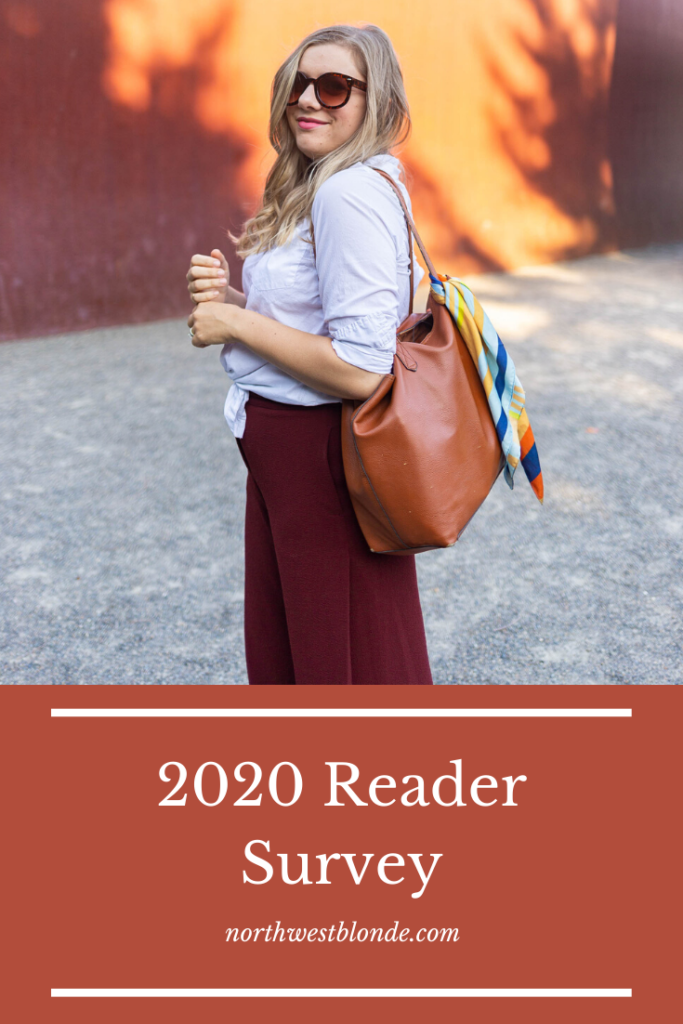 2020 Reader Survey - northwest blonde