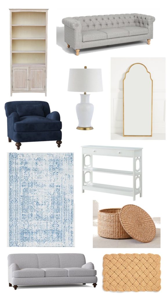 Looking for affordable living room furniture. These are some reasonably priced living room ideas to get you started on your living room remodel #livingroom #homedecor #oneroomchallenge