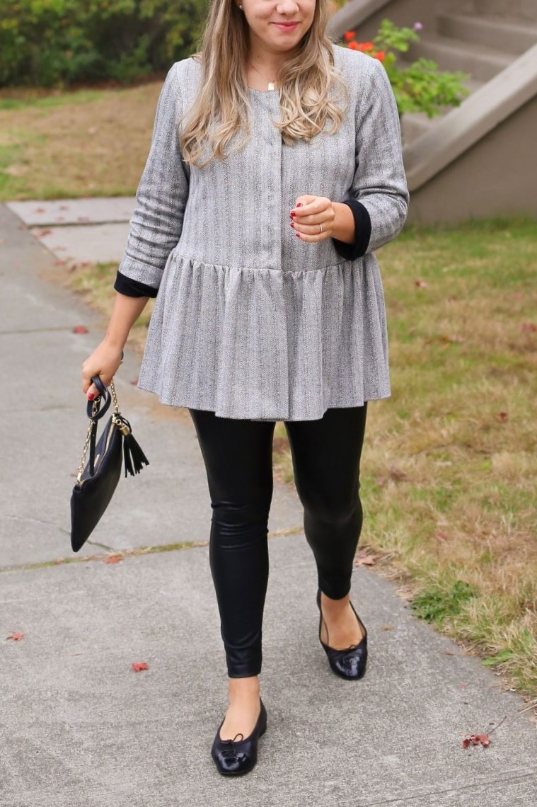 Black Tights with Flats Smart Casual Fall Outfits (15 ideas & outfits) |  Lookastic